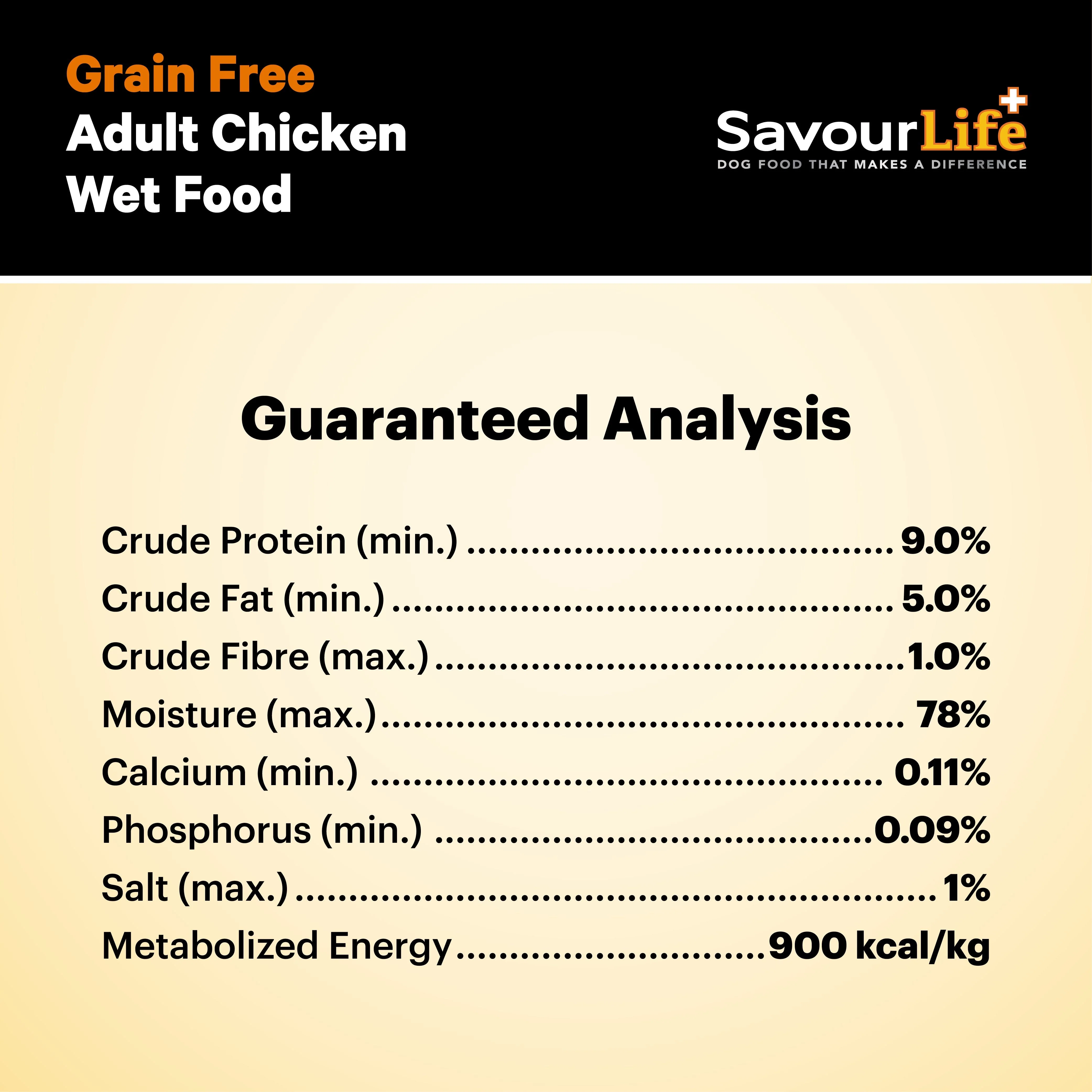 Savourlife Grain Free Chicken Adult Dog Wet Food 375g - Image 10