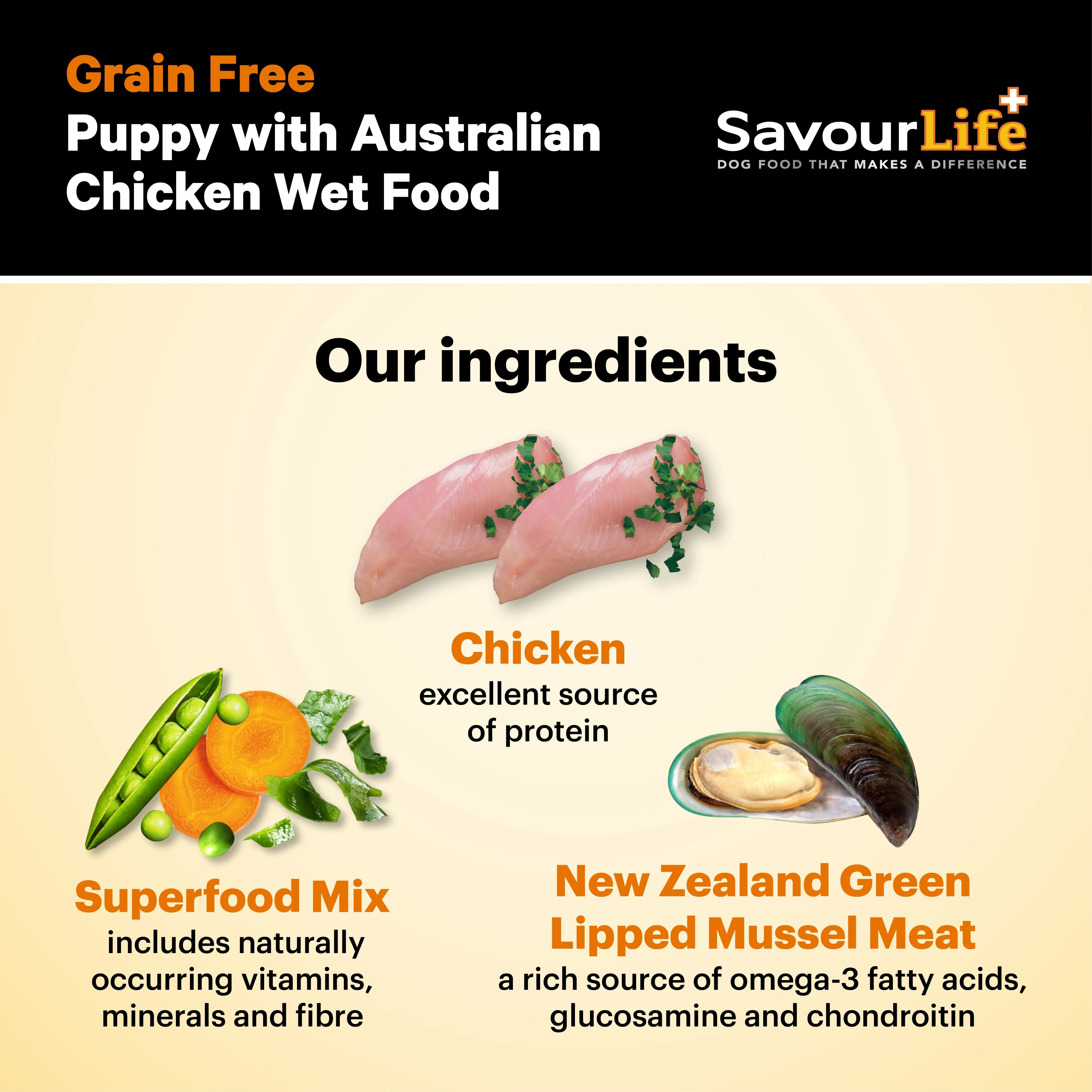 Savourlife Grain Free Chicken Puppy Wet Food 375g - Image 8