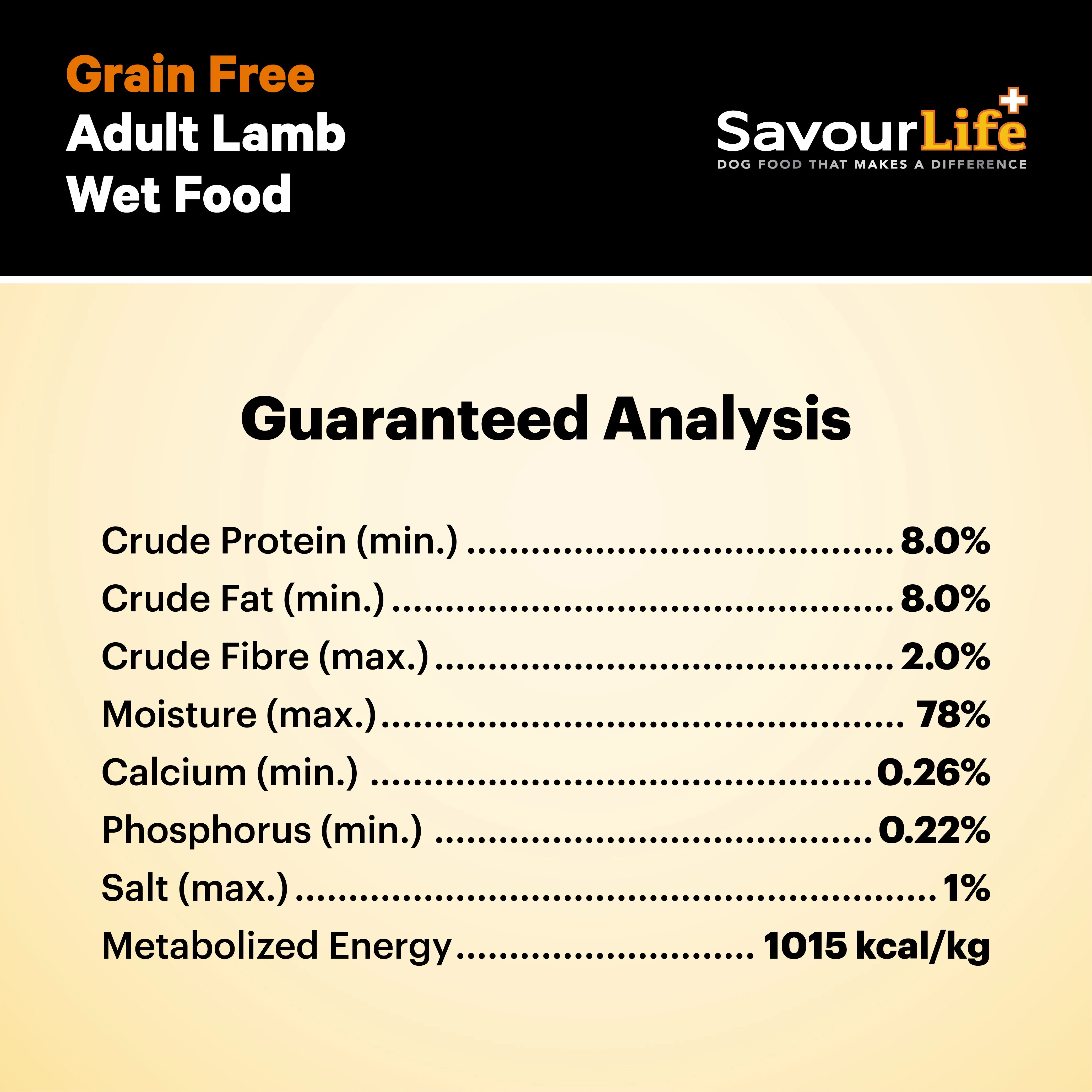 SavourLife Grain Free Lamb Adult Dog Wet Food 375g X12 - Image 11