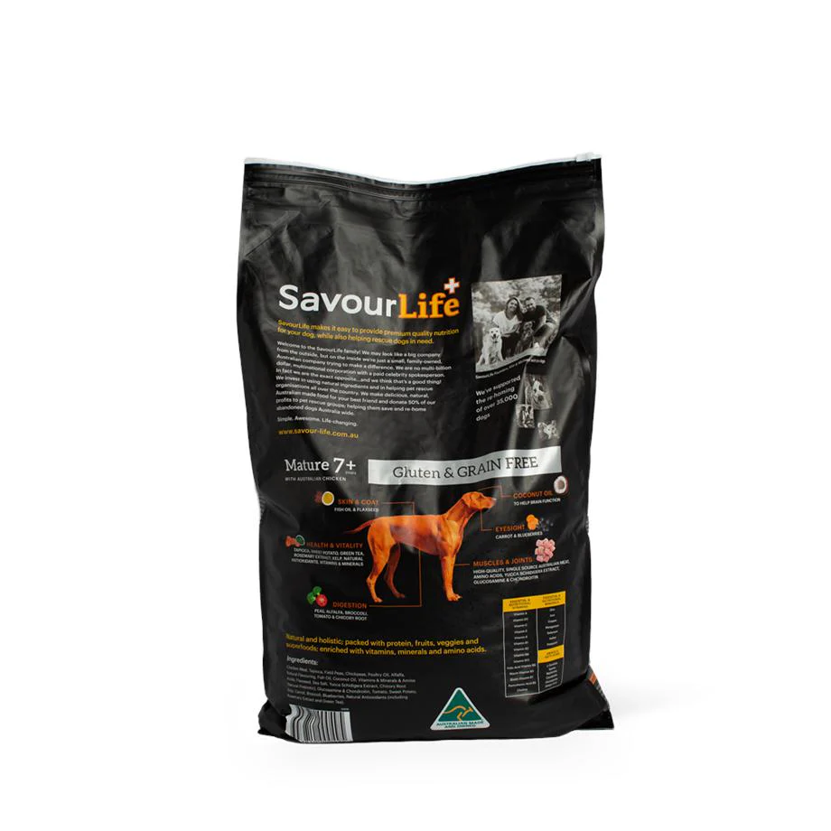 SavourLife Grain Free Mature Dry Dog Food Chicken 10kg - Image 3