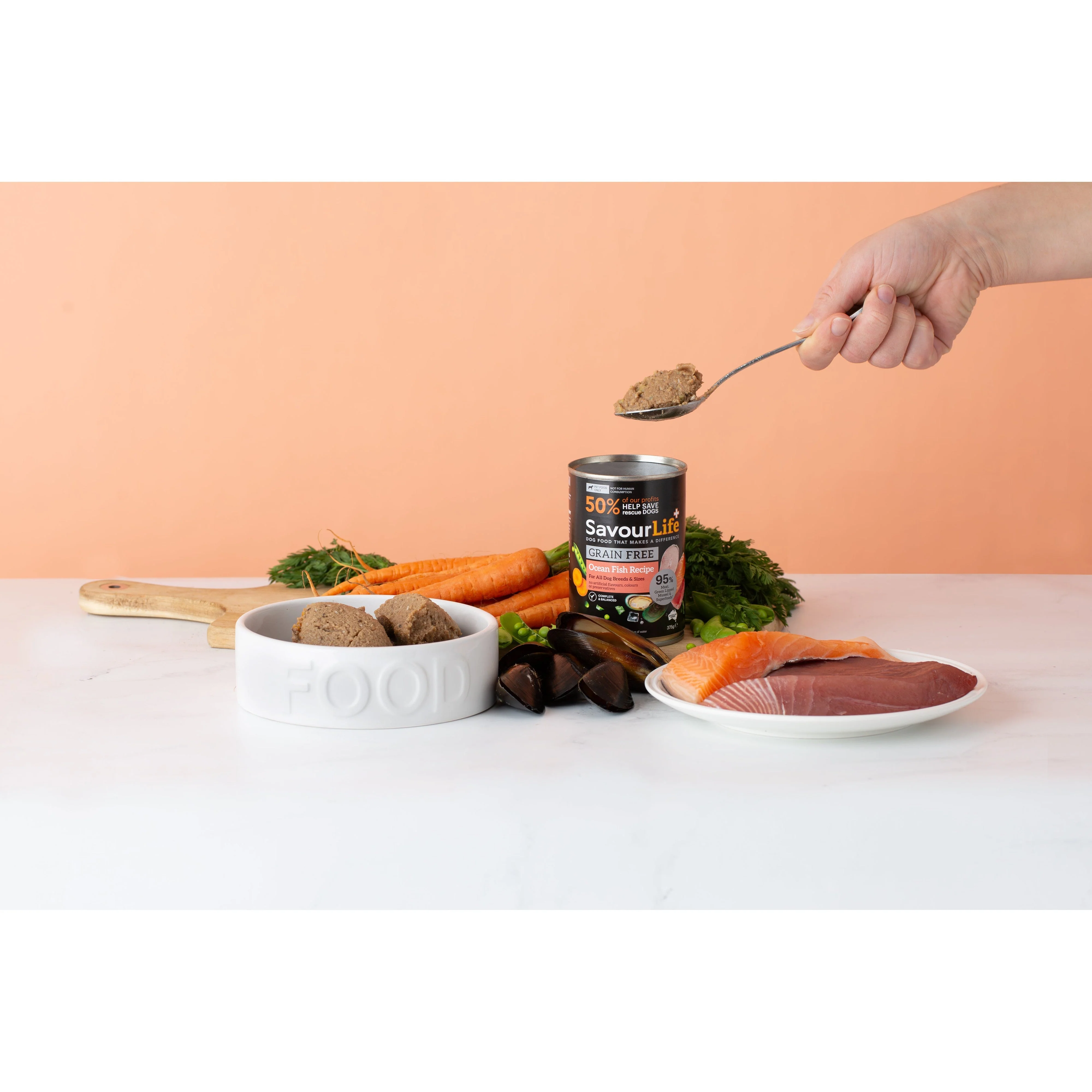 Savourlife Grain Free Ocean Fish Adult Dog Wet Food 375g - Image 2