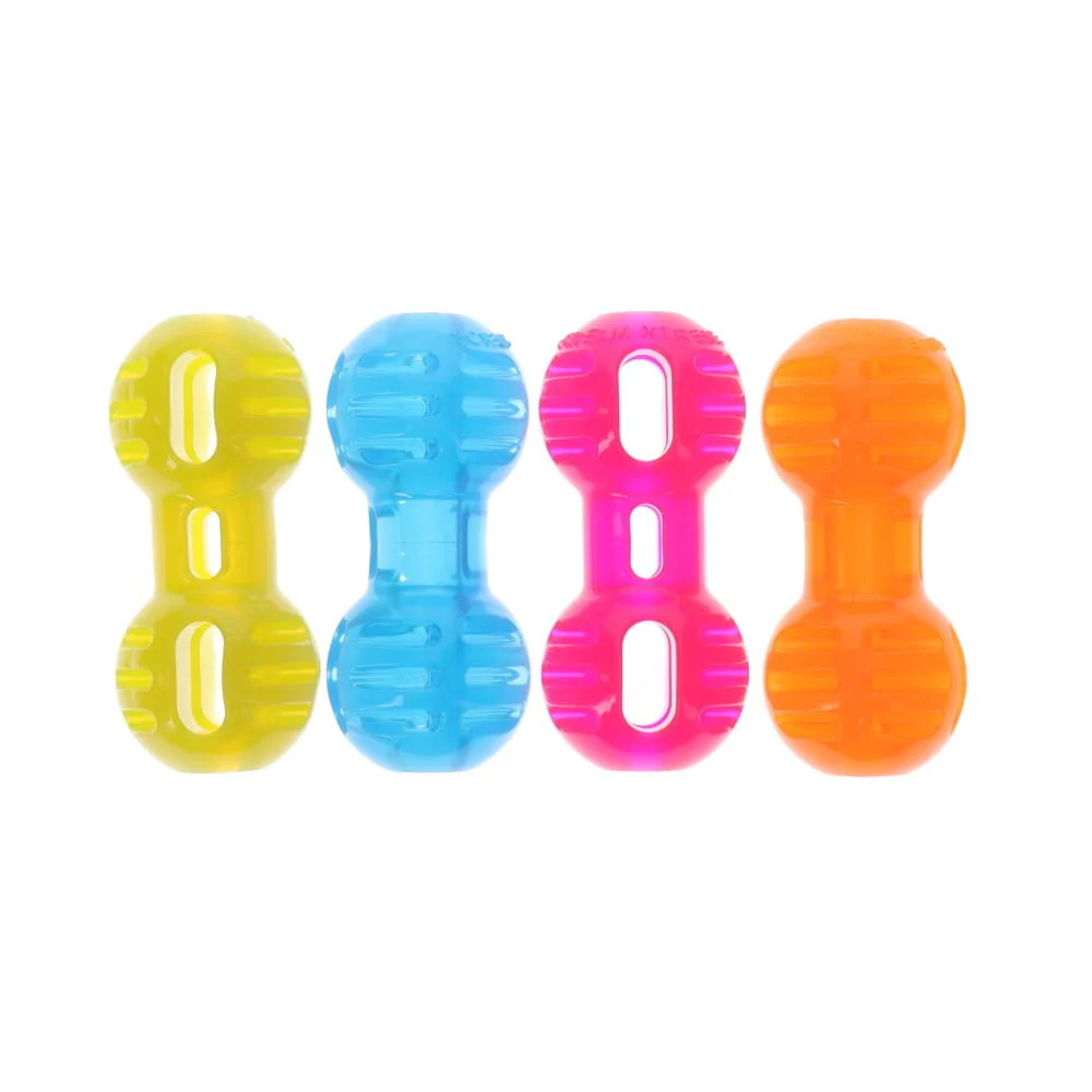 Scream Xtreme Treat Dumbbell Dog Toy Blue Medium/Large - Image 3
