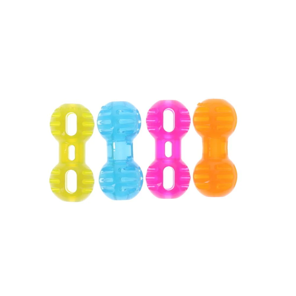 Scream Xtreme Treat Dumbbell Dog Toy Blue Small - Image 3