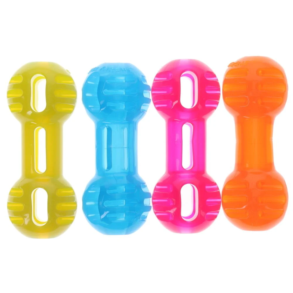 Scream Xtreme Treat Dumbbell Dog Toy Green Extra Large - Image 3