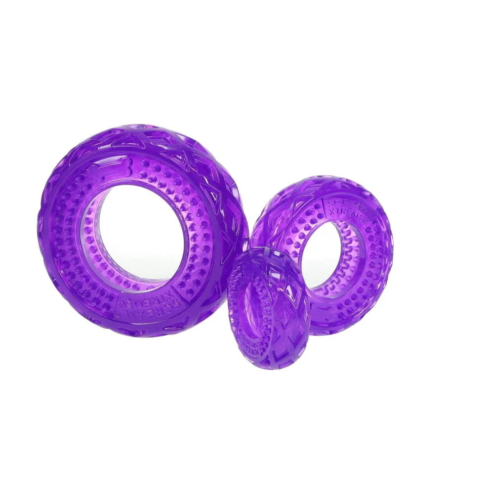 Scream Xtreme Treat Tyre Lavender Scented Dog Toy Small - Image 3