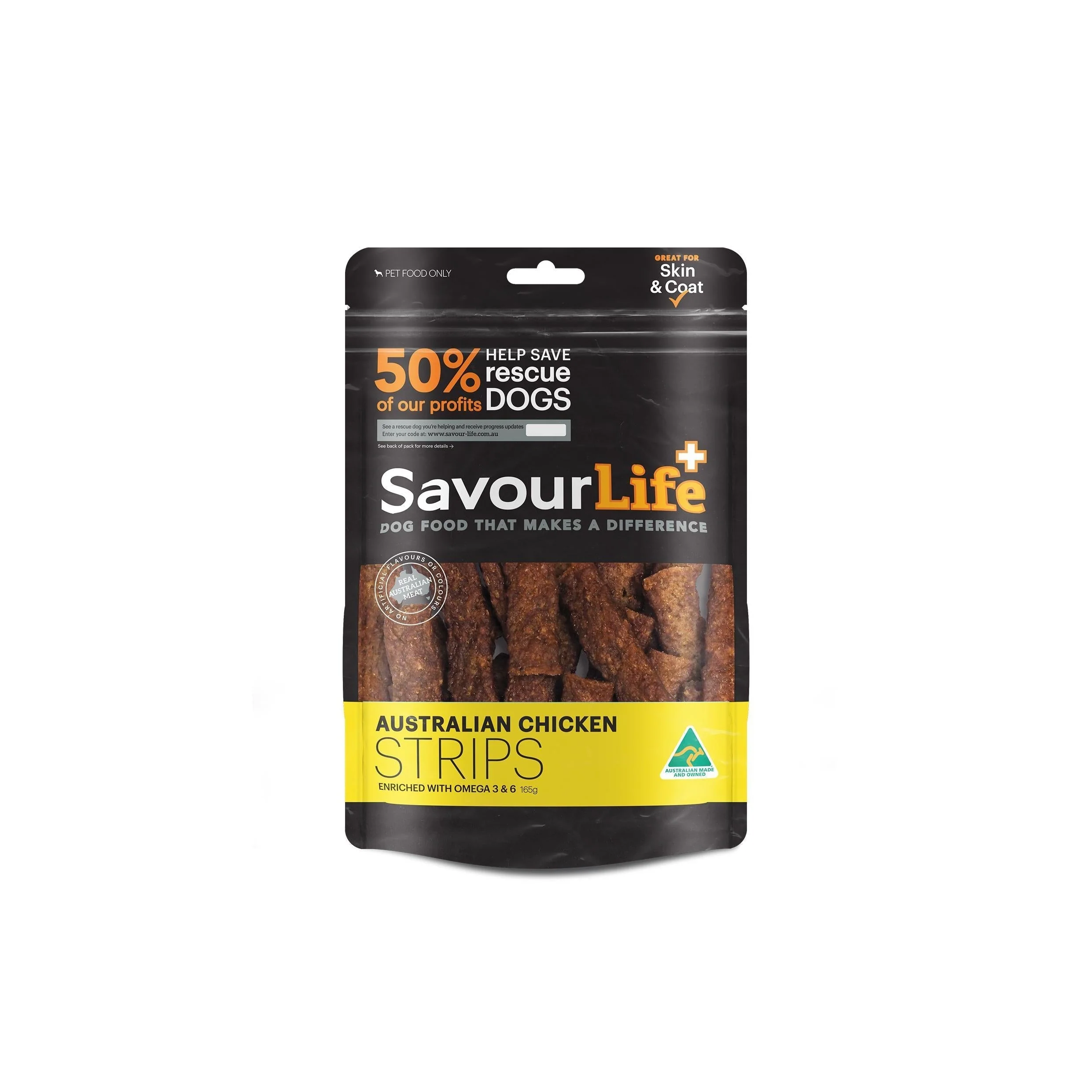 SavourLife Australian Chicken Strips Dog Treats 165g