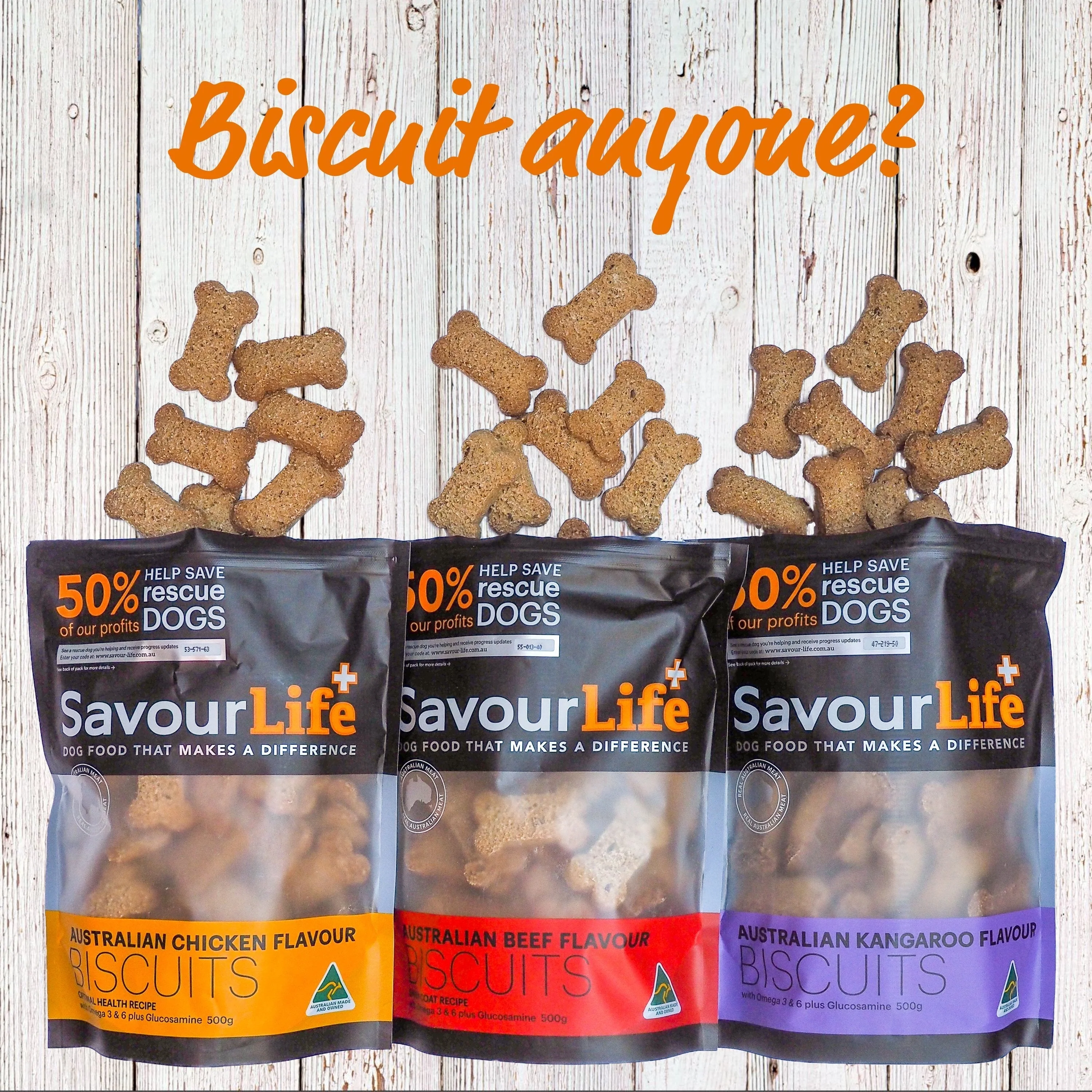 SavourLife Australian Beef Biscuits Dog Treats 500g - Image 4