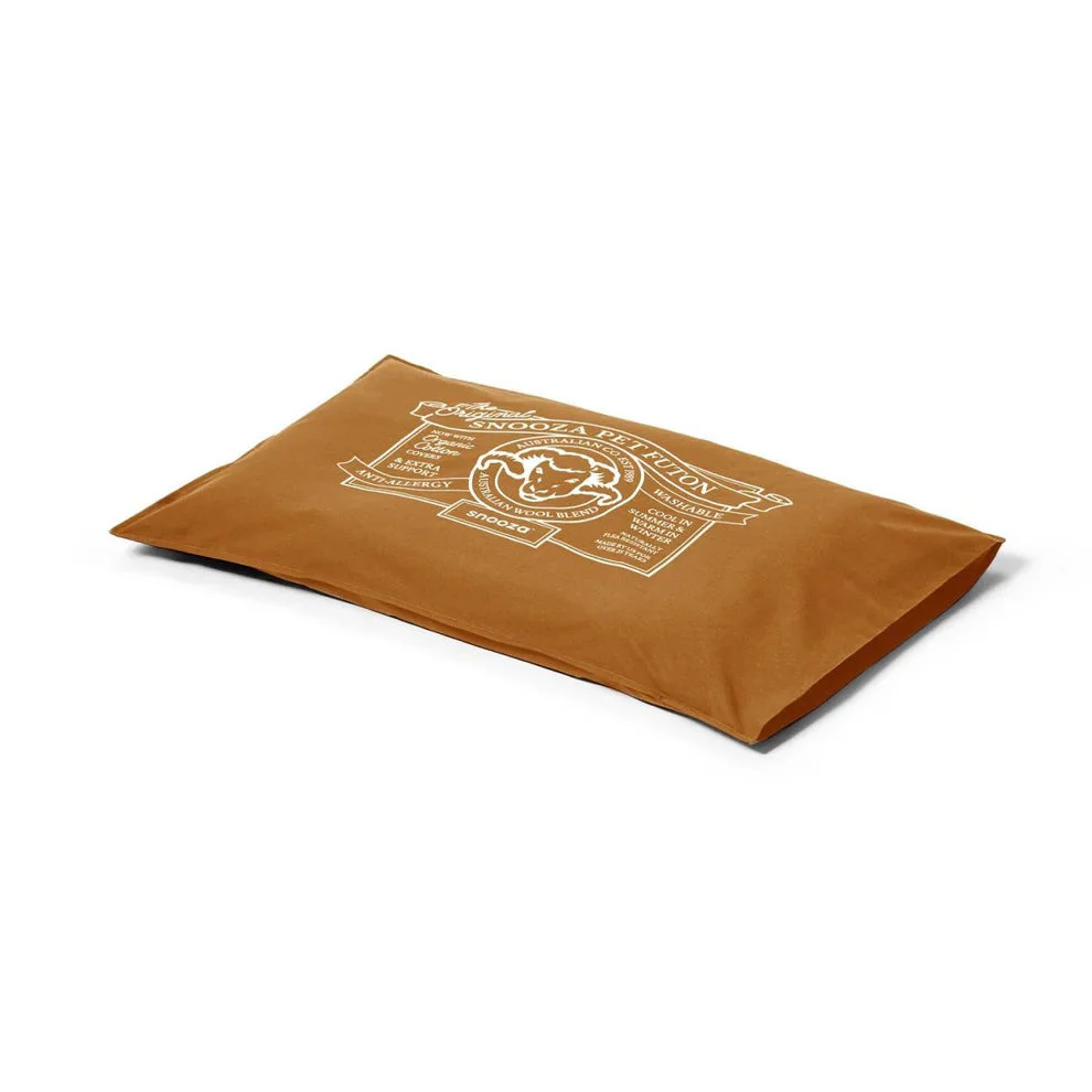 Snooza Cotton Canvas Pet Futon Caramel Dog Bed Original - Image 2
