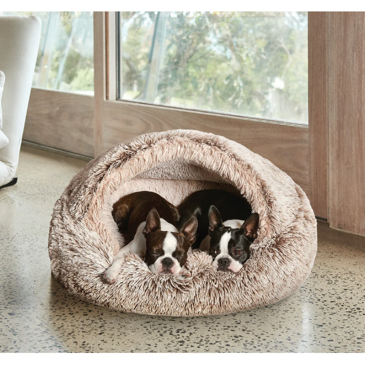 Snooza Hooded Cuddler Soothing and Calming Mink Dog Bed Medium - Image 7