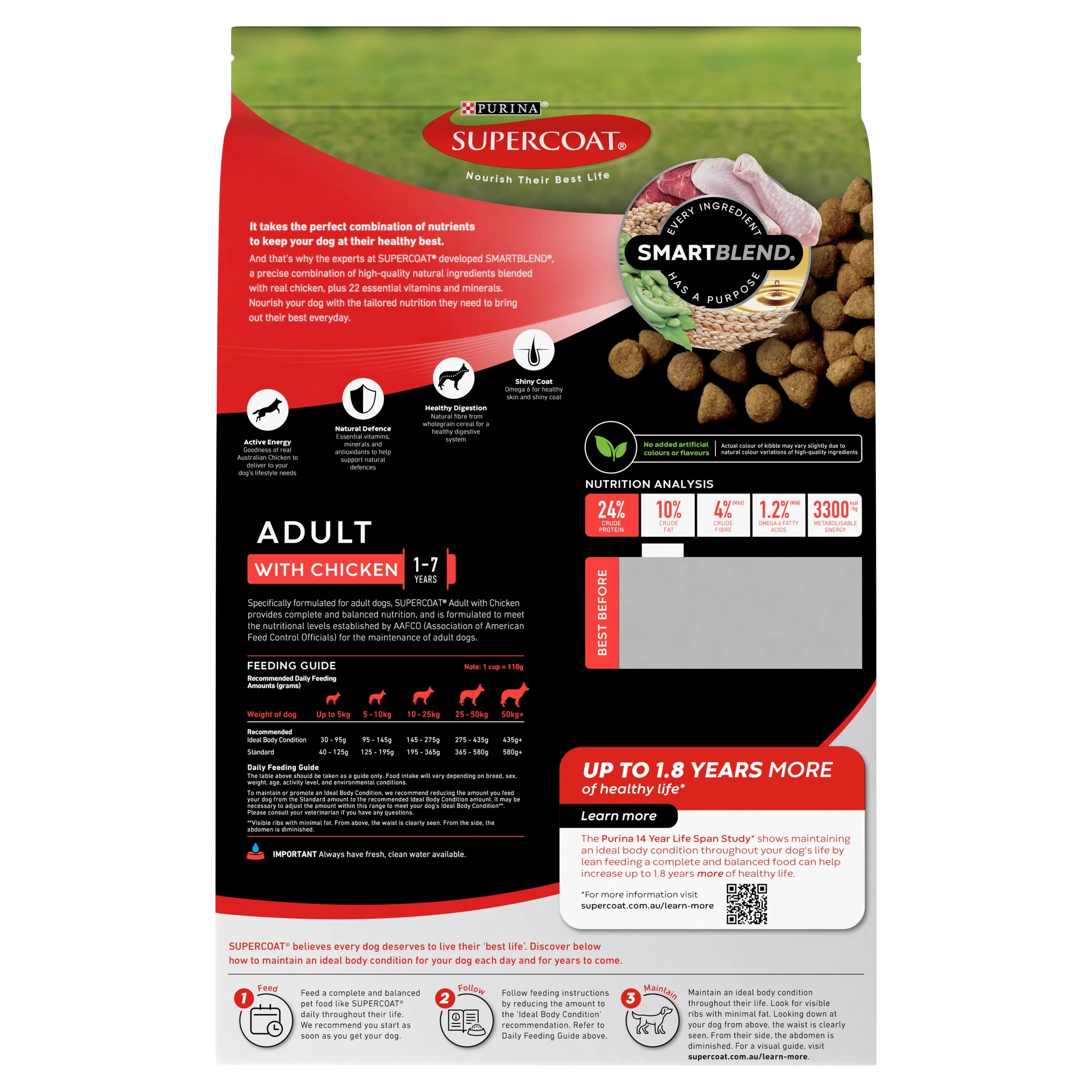 Supercoat Chicken Adult Dry Dog Food 2.8kg - Image 2