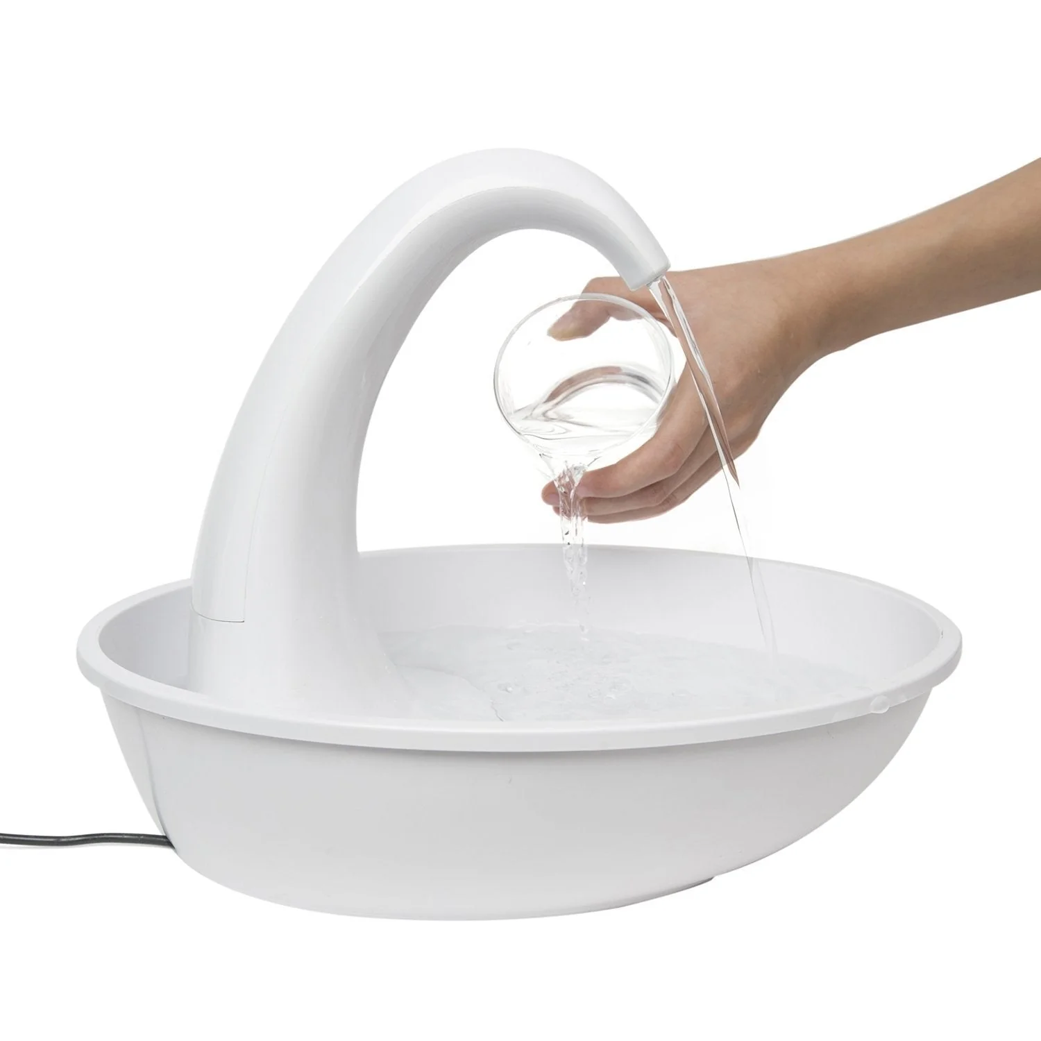 Pioneer Pet Swan Water Fountain for Dogs and Cats 2.3L - Image 2