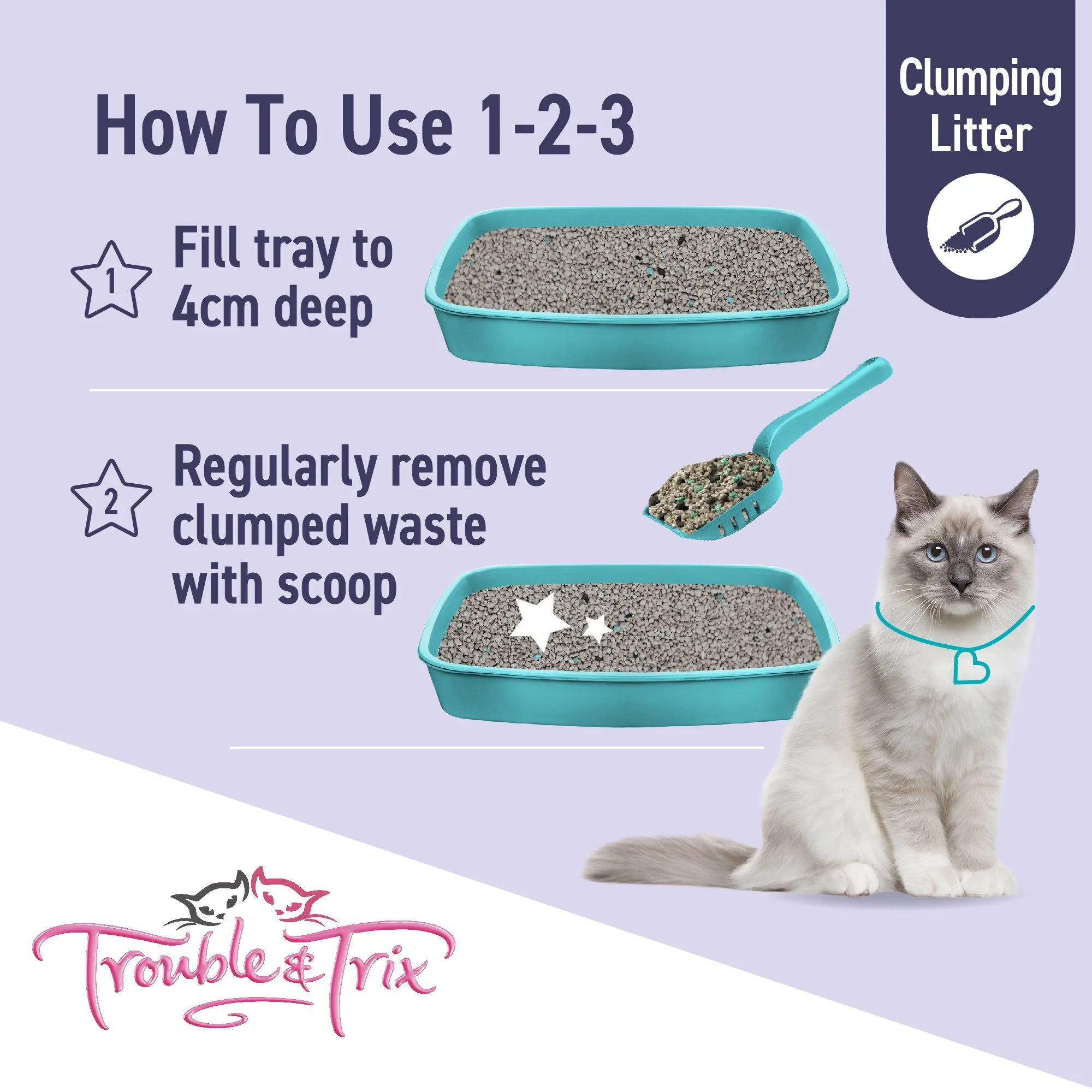 Trouble and Trix Ultra-Scoop Superior Odour Control Cat Litter 10L/10kg - Image 9