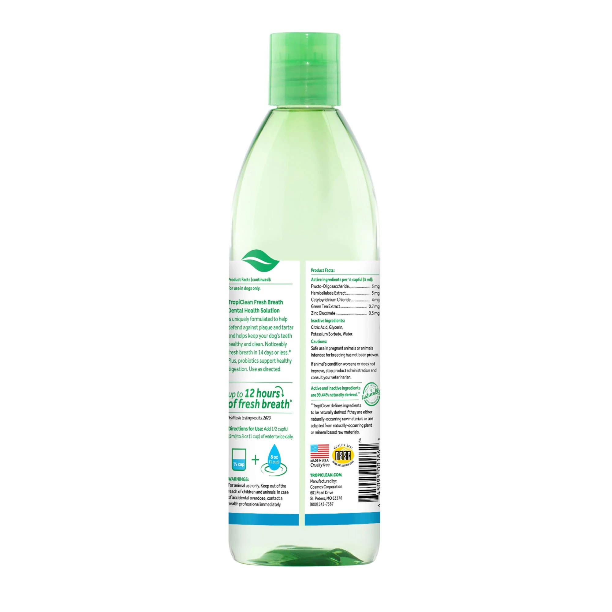Tropiclean Fresh Breath Oral Care Additive With Digestive Support 473ml - Image 2