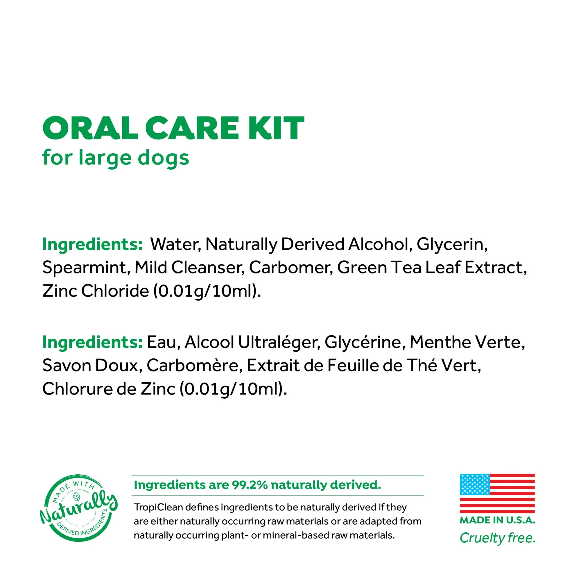 Tropiclean Fresh Breath Oral Care Kit For Medium and Large Dogs - Image 4