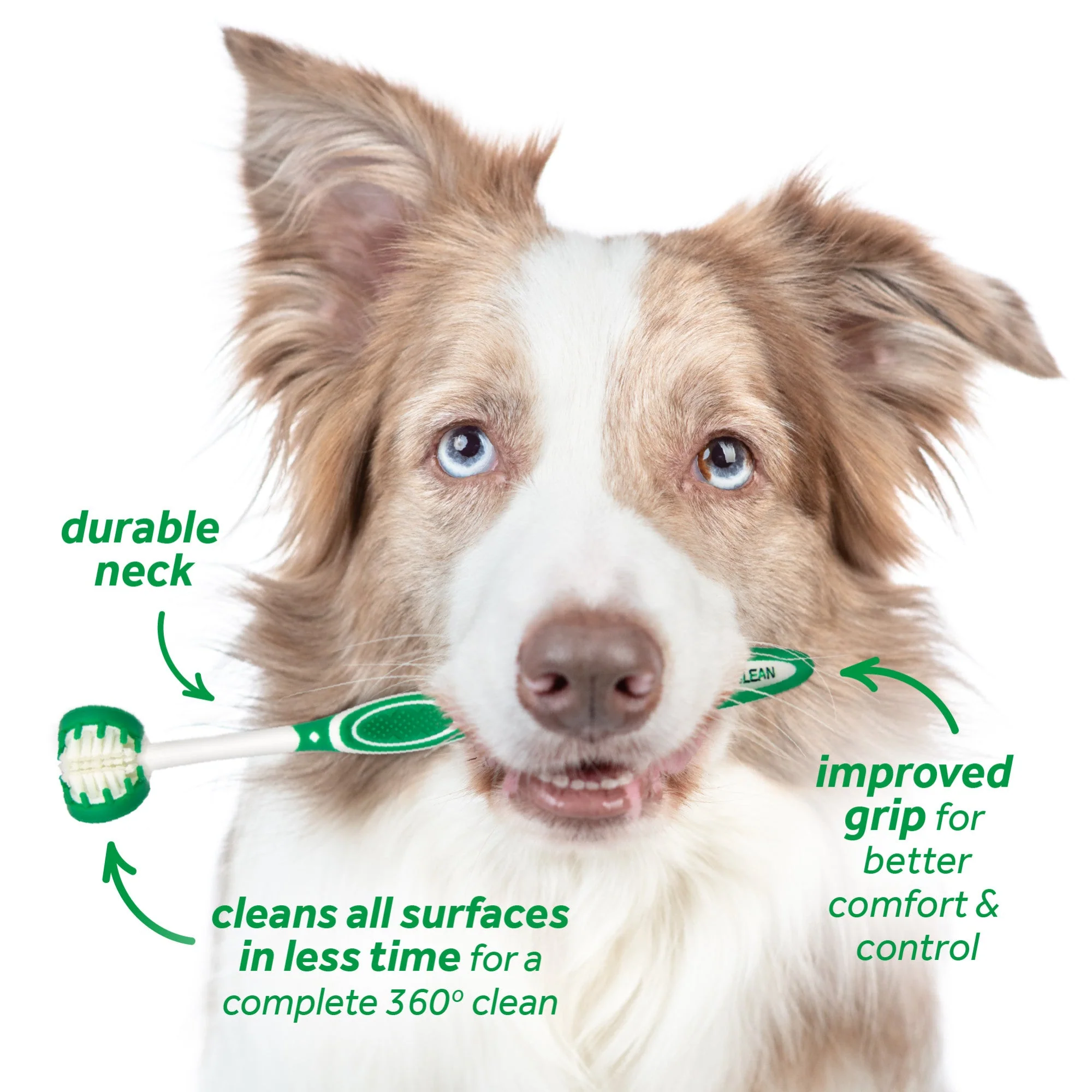Tropiclean Fresh Breath Tripleflex Toothbrush For Large Dogs - Image 4