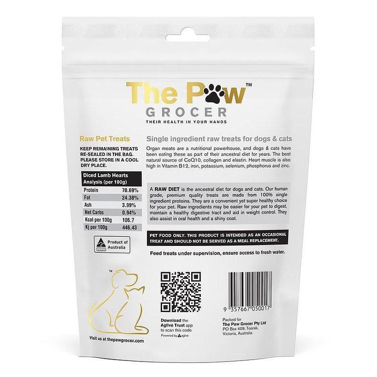 The Paw Grocer Freeze Dried Lamb Hearts Dog and Cat Treats 90g - Image 2