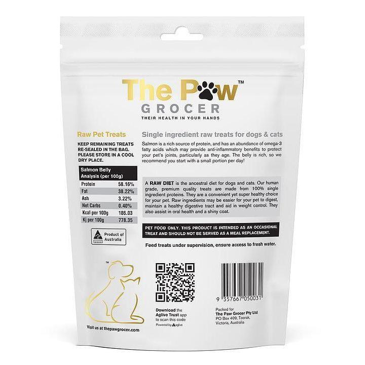 The Paw Grocer Freeze Dried Salmon Belly Dog and Cat Treats 90g - Image 2