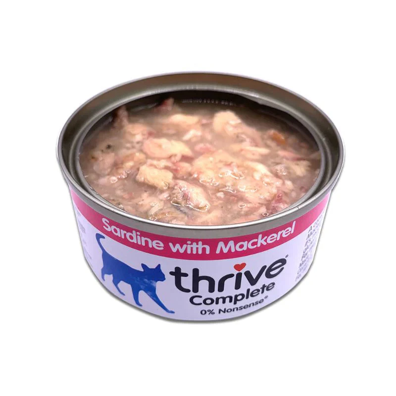 Thrive Sardine and Mackerel Wet Cat Food 75g x12 - Image 3