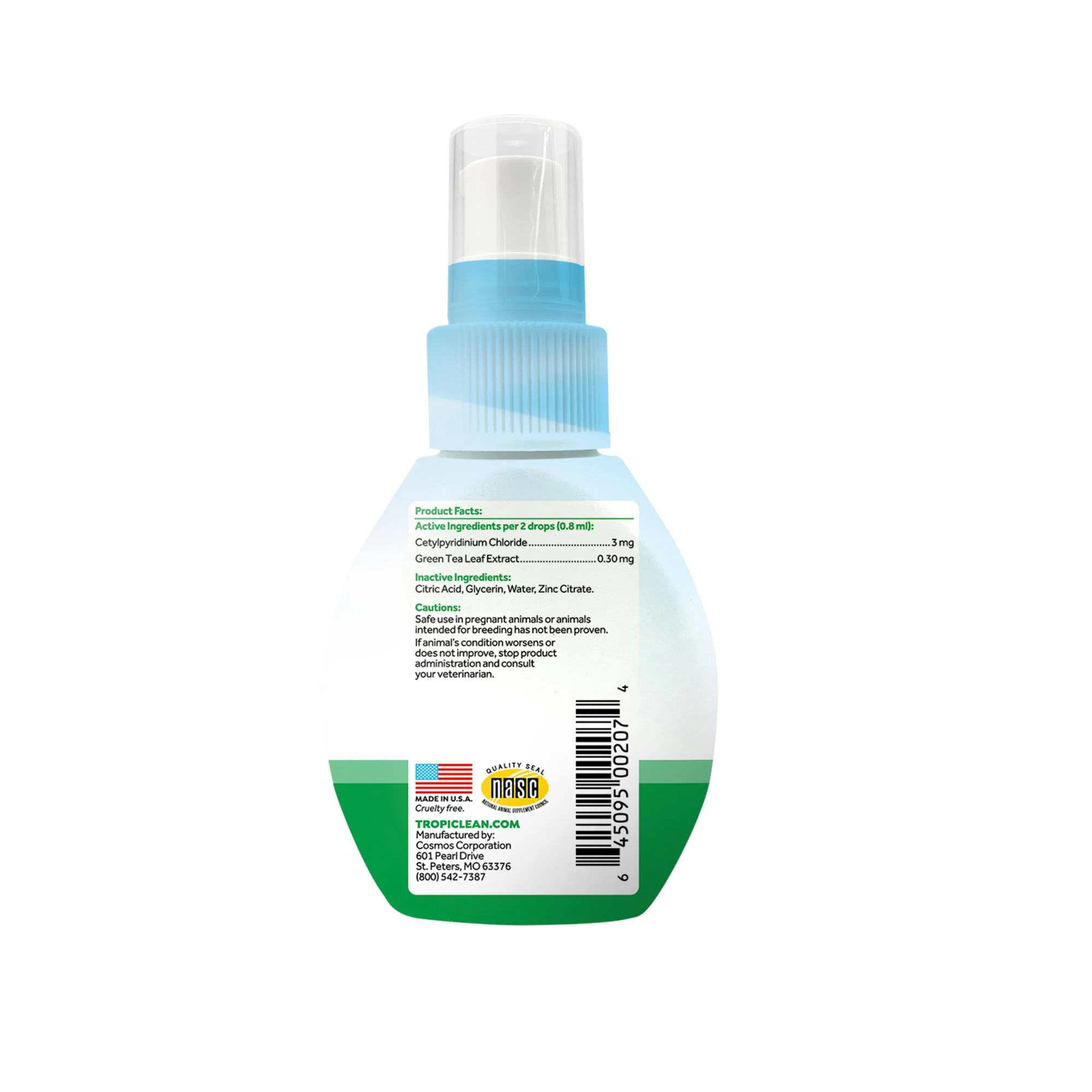 Tropiclean Fresh Breath Drops For Cats - Image 2