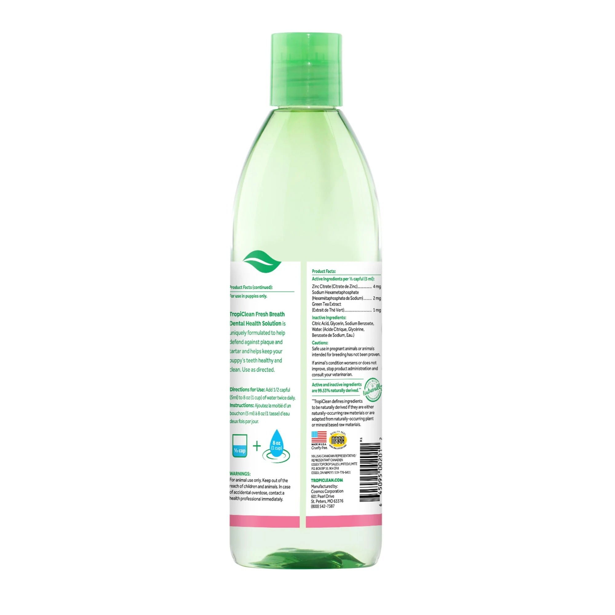 Tropiclean Fresh Breath Water Additive for Puppies 473ml - Image 2