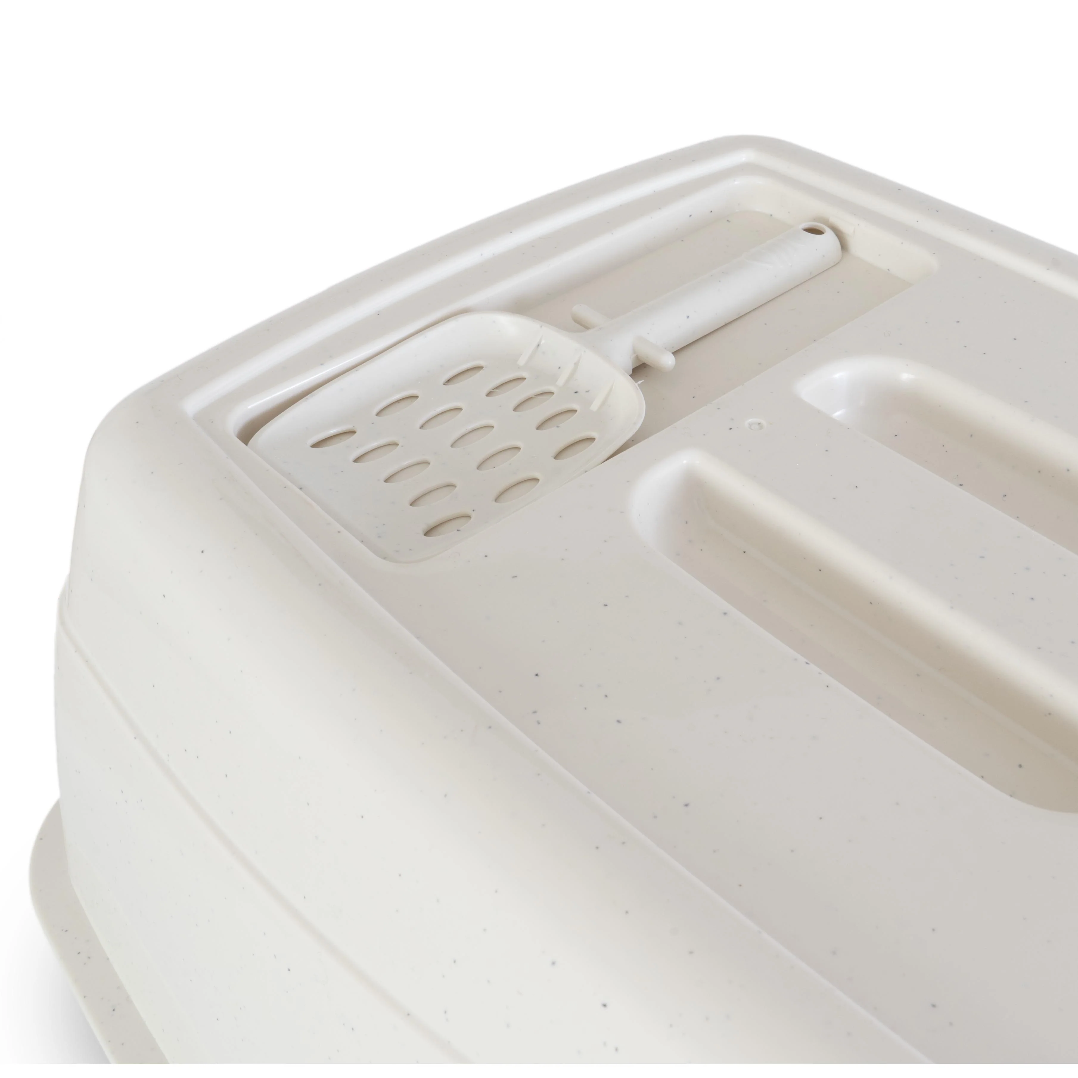 Trouble and Trix Covered Cat Litter Tray with Scoop - Image 2