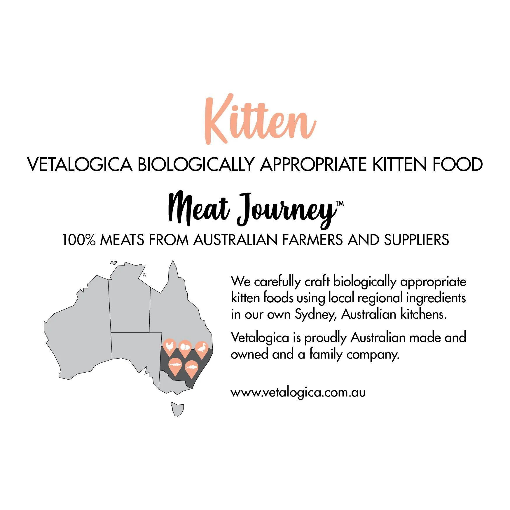 Vetalogica Biologically Appropriate Kitten Dry Cat Food 3kg - Image 4