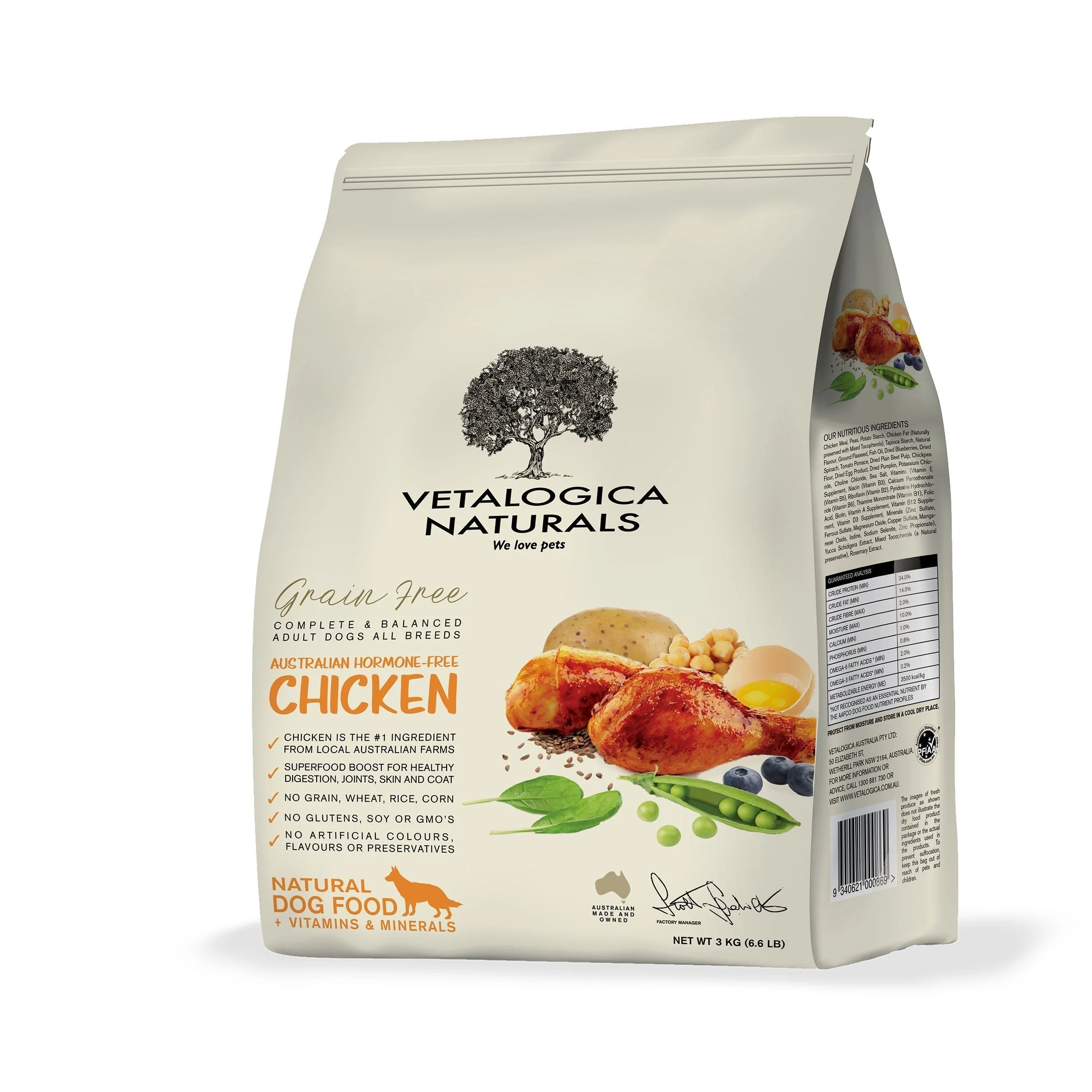 Vetalogica Naturals Grain Free Chicken Dry Dog Food 13kg - Image 3