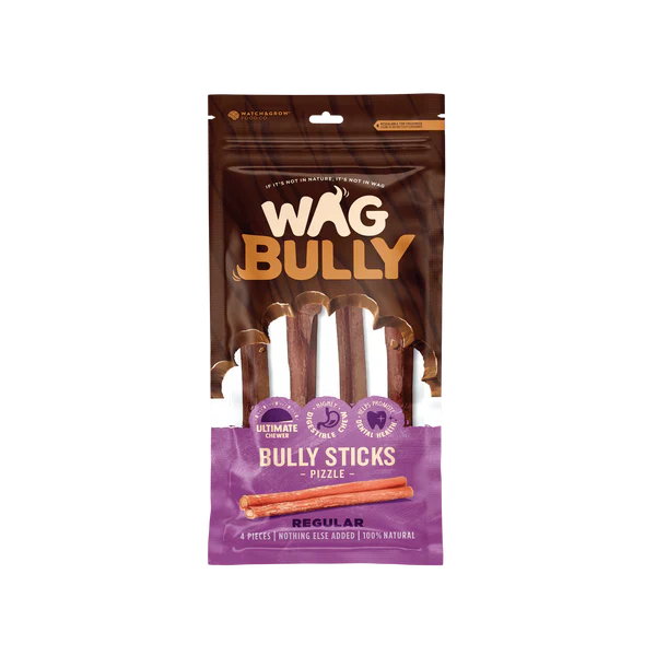 Wag Bully Stick Regular 4 Pack