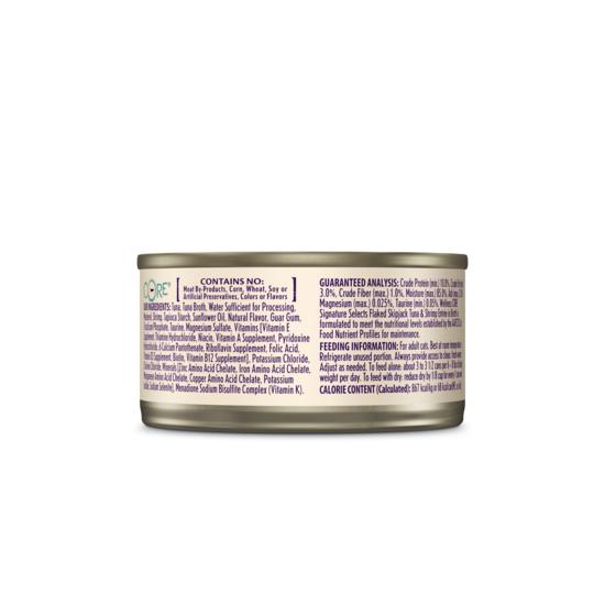 Wellness CORE Signature Selects Flaked Skipjack Tuna with Shrimp Entrée Wet Cat Food 79g x 12 - Image 2