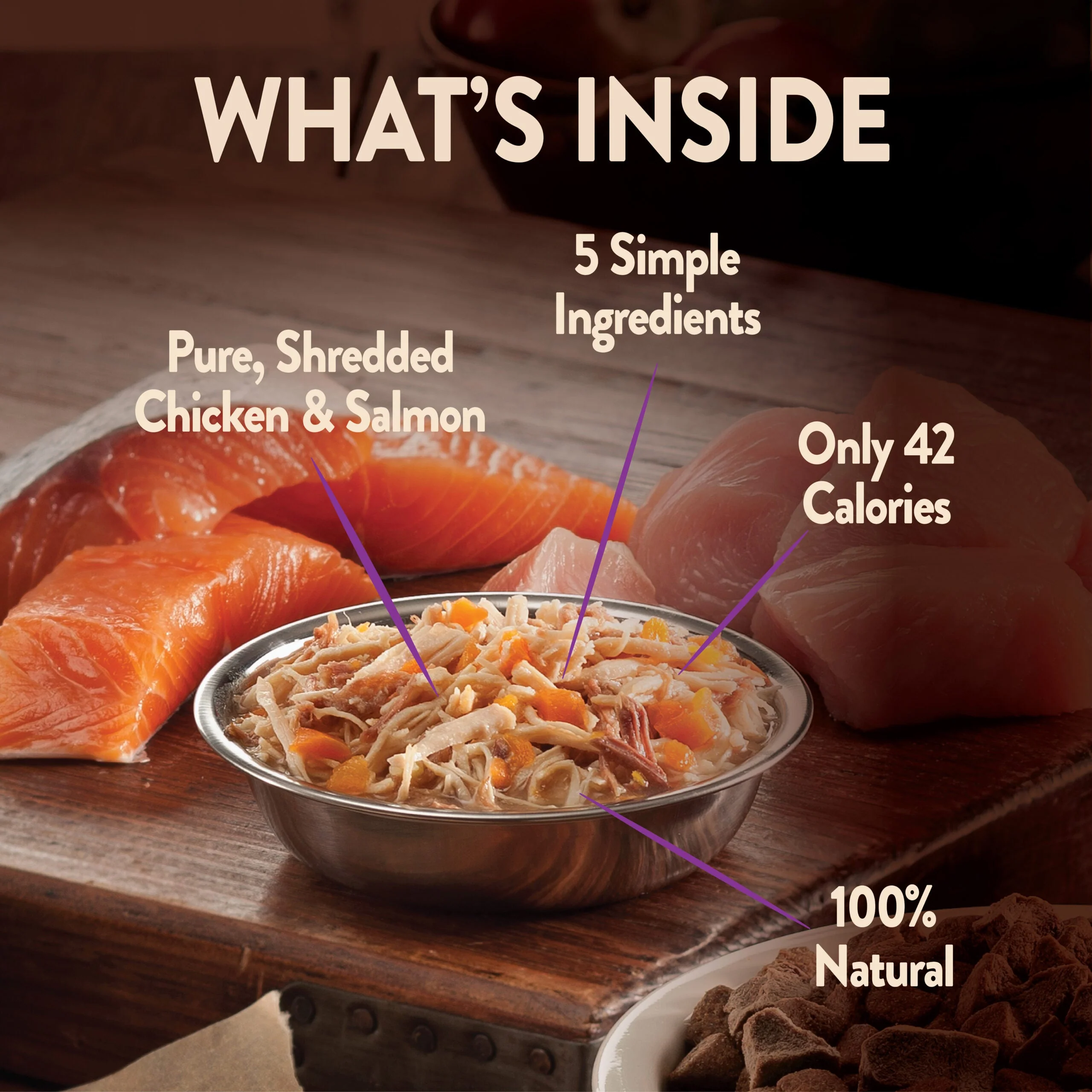 Wellness CORE Simply Shreds Shredded Chicken, Salmon and Pumpkin Wet Dog Food 79g - Image 5