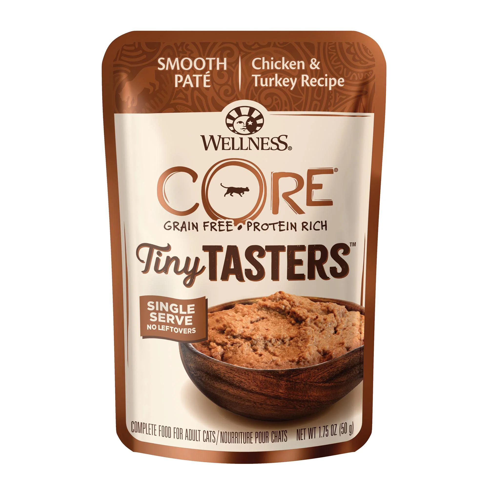 Wellness CORE Tiny Tasters Chicken and Turkey Paté Wet Cat Food 50g x 12