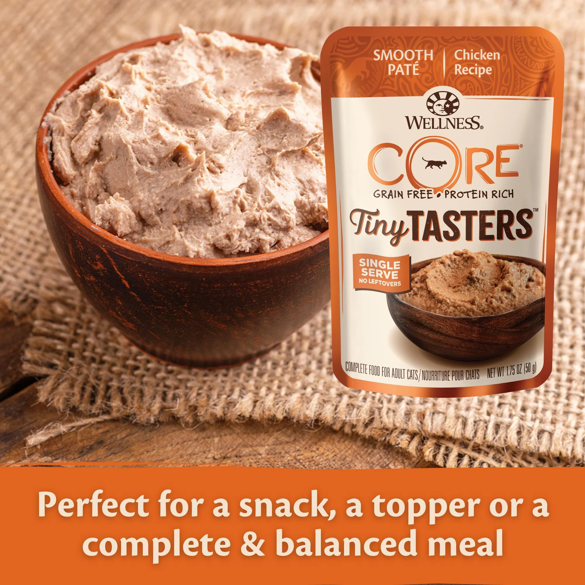 Wellness CORE Tiny Tasters Chicken Paté Wet Cat Food 50g x 12 - Image 6
