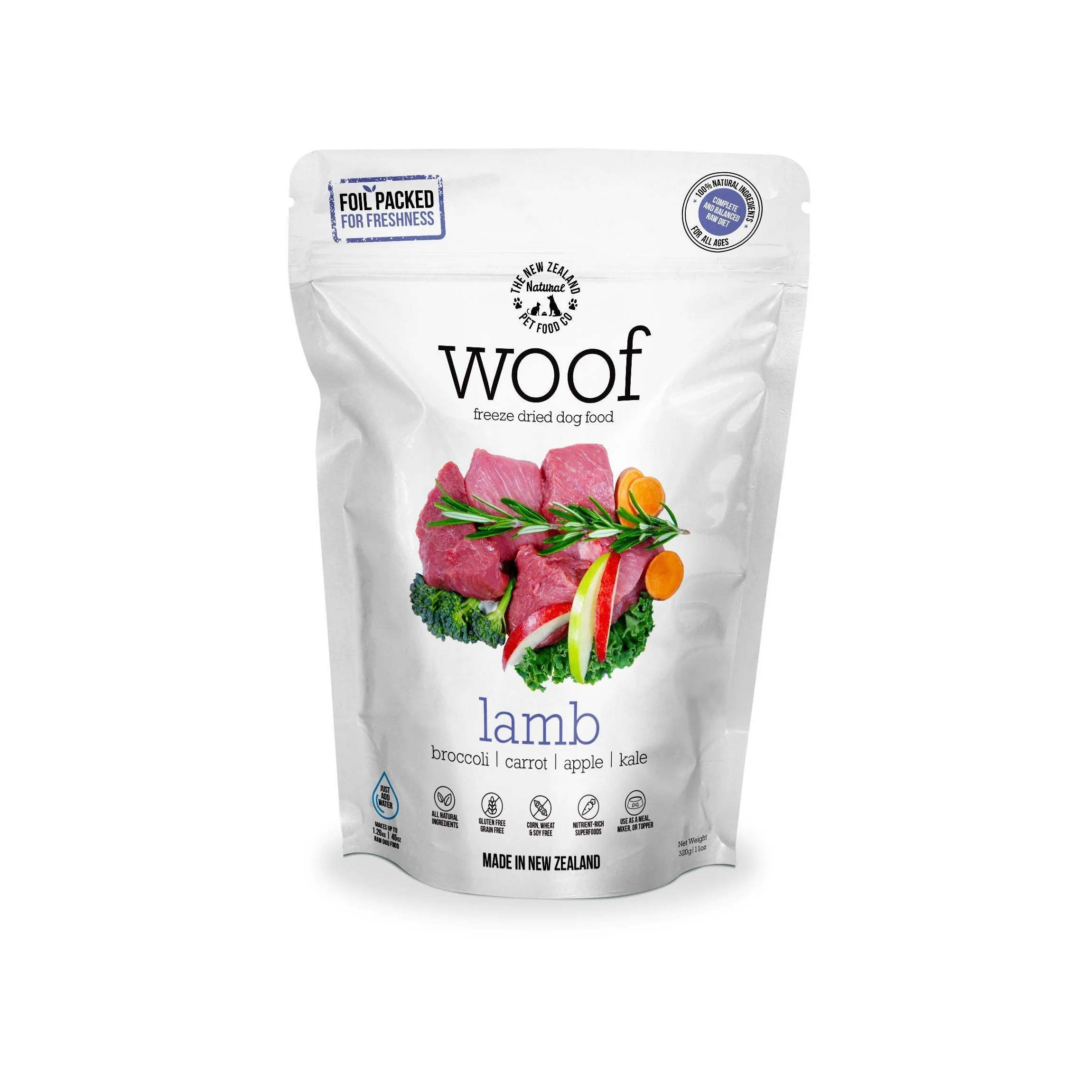 Woof Freeze Dried Dog Food Lamb 50g