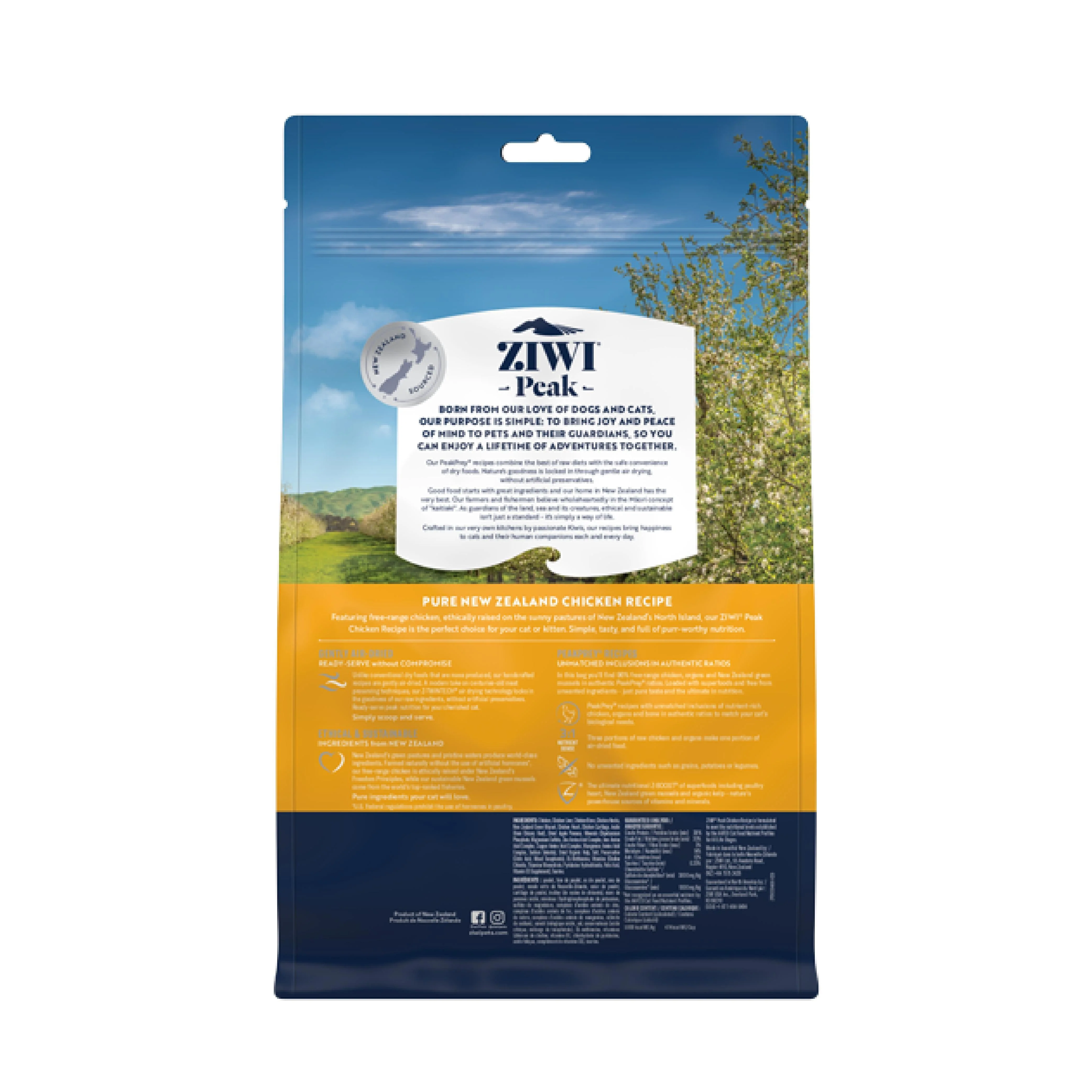 ZIWI Peak Air Dried Chicken Recipe Cat Food 400g - Image 2