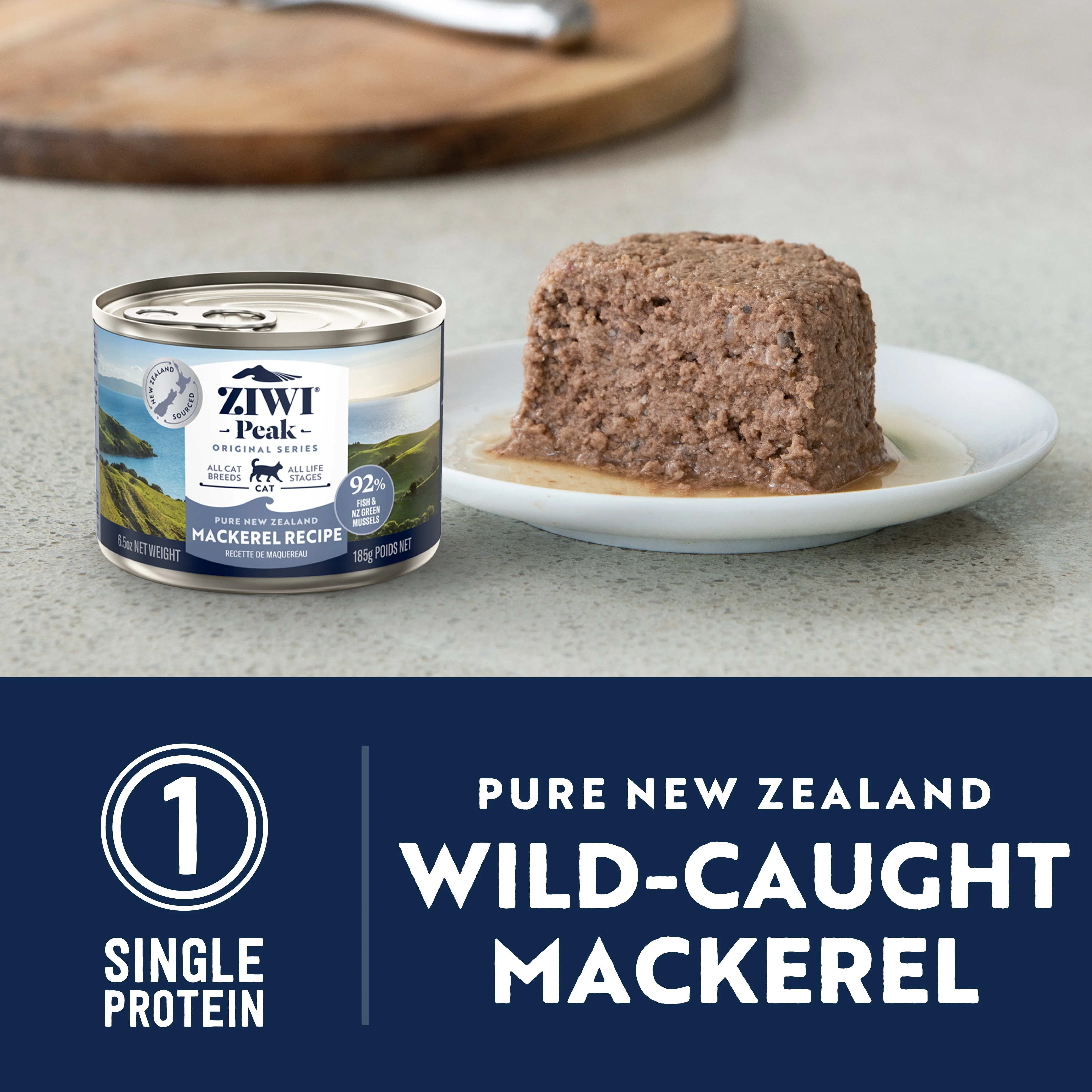 ZIWI Peak Wet Mackerel Recipe Cat Food 185g x 12 - Image 4
