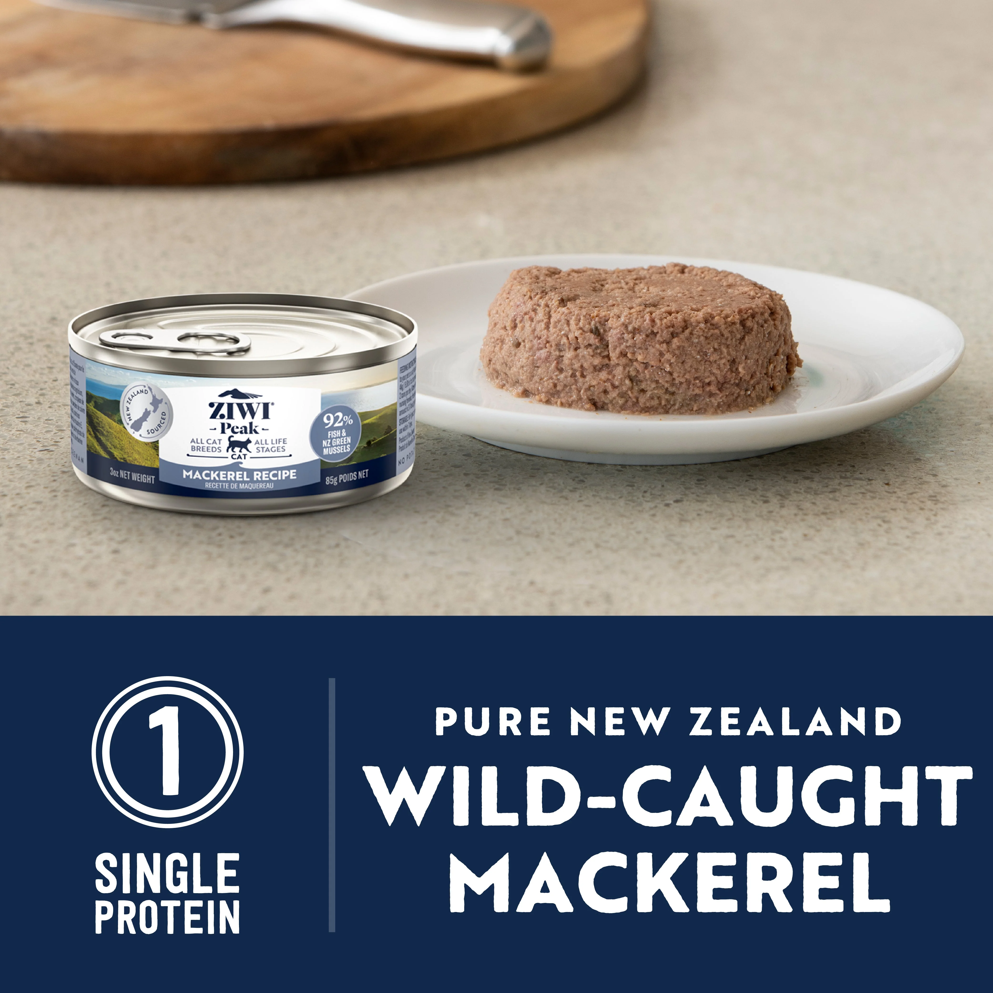 ZIWI Peak Wet Mackerel Recipe Cat Food 85g - Image 4
