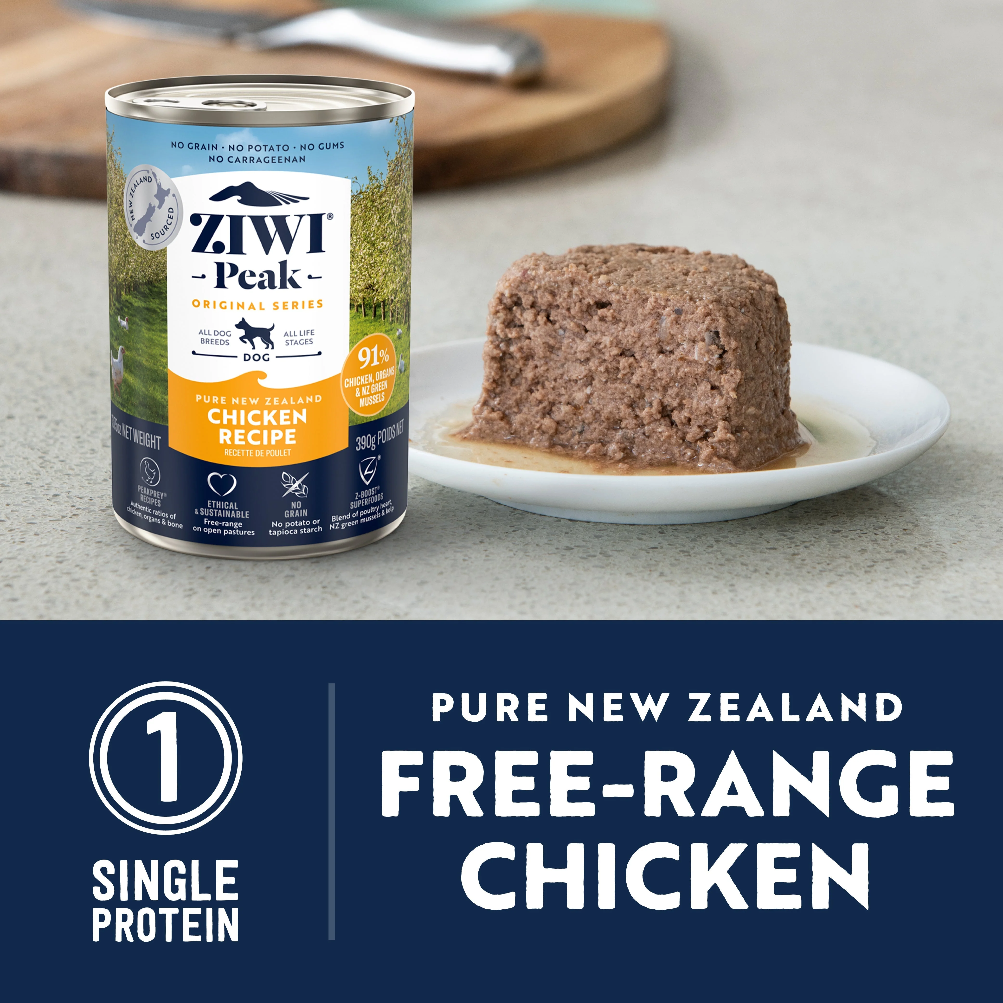 ZIWI Peak Wet Chicken Recipe Dog Food 390g - Image 3