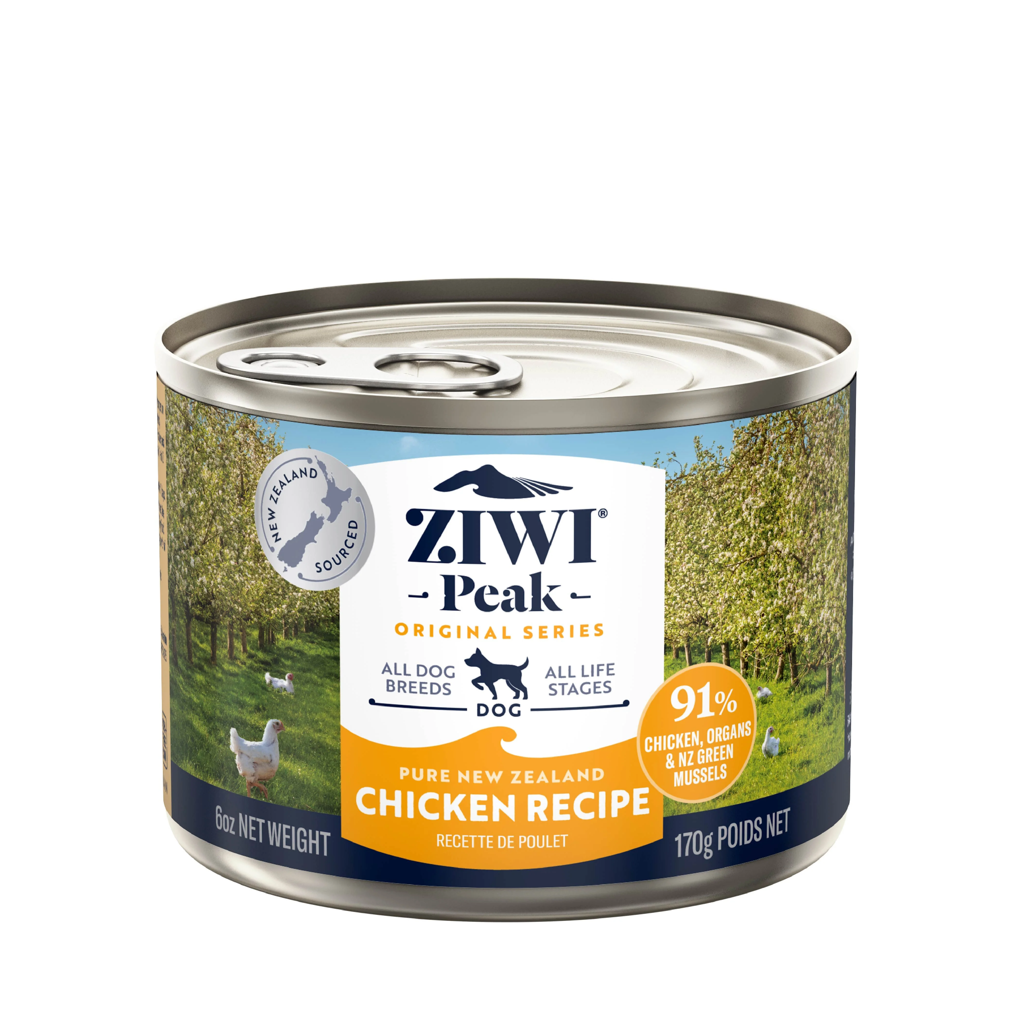 ZIWI Peak Wet Chicken Recipe Dog Food 170g x 12