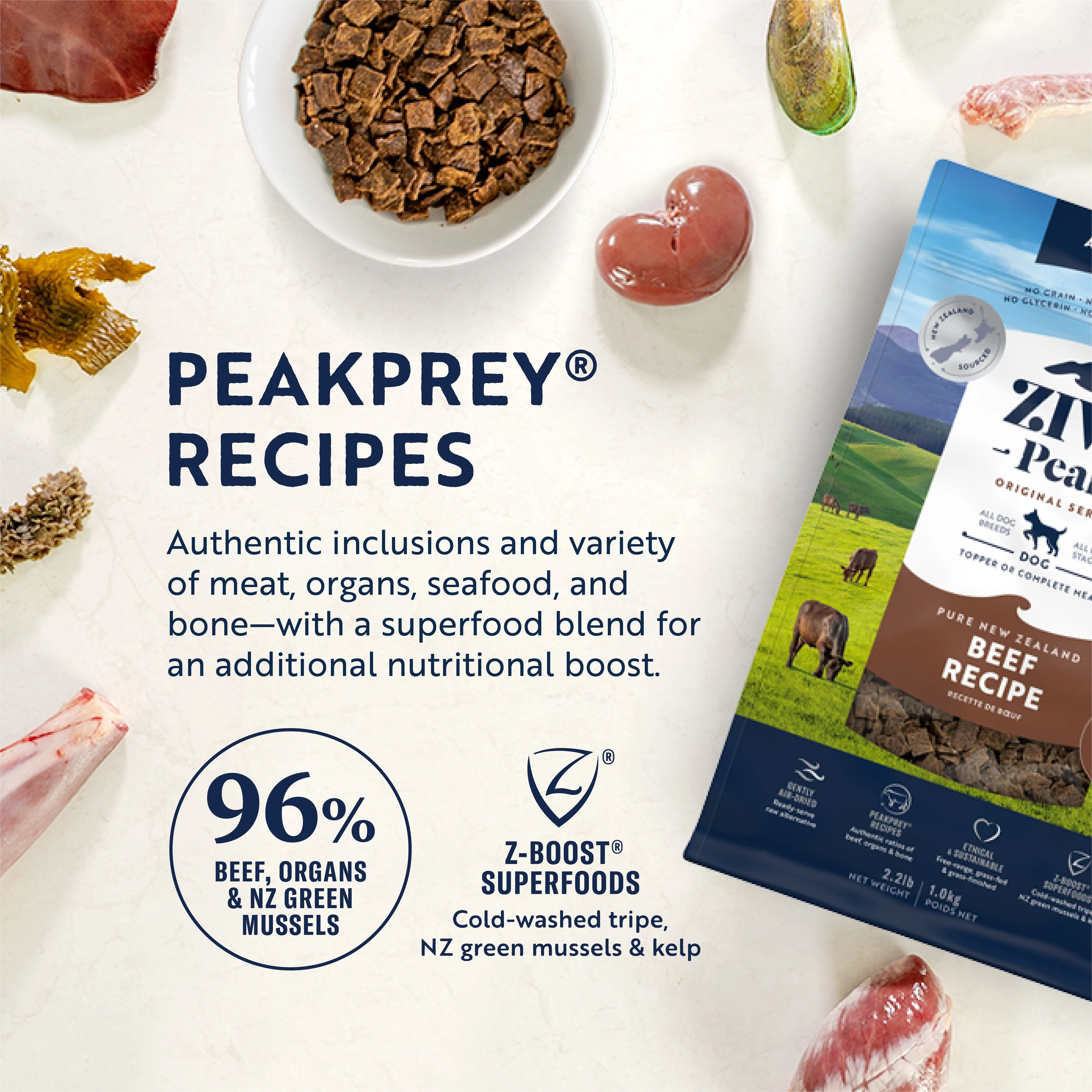ZIWI Peak Air Dried Beef Recipe Dog Food 4kg - Image 5