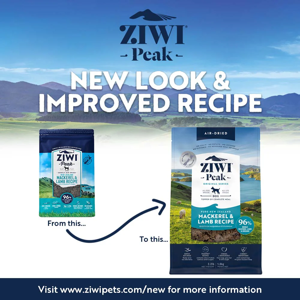 ZIWI Peak Air Dried Mackerel and Lamb Recipe Dog Food 1kg - Image 3