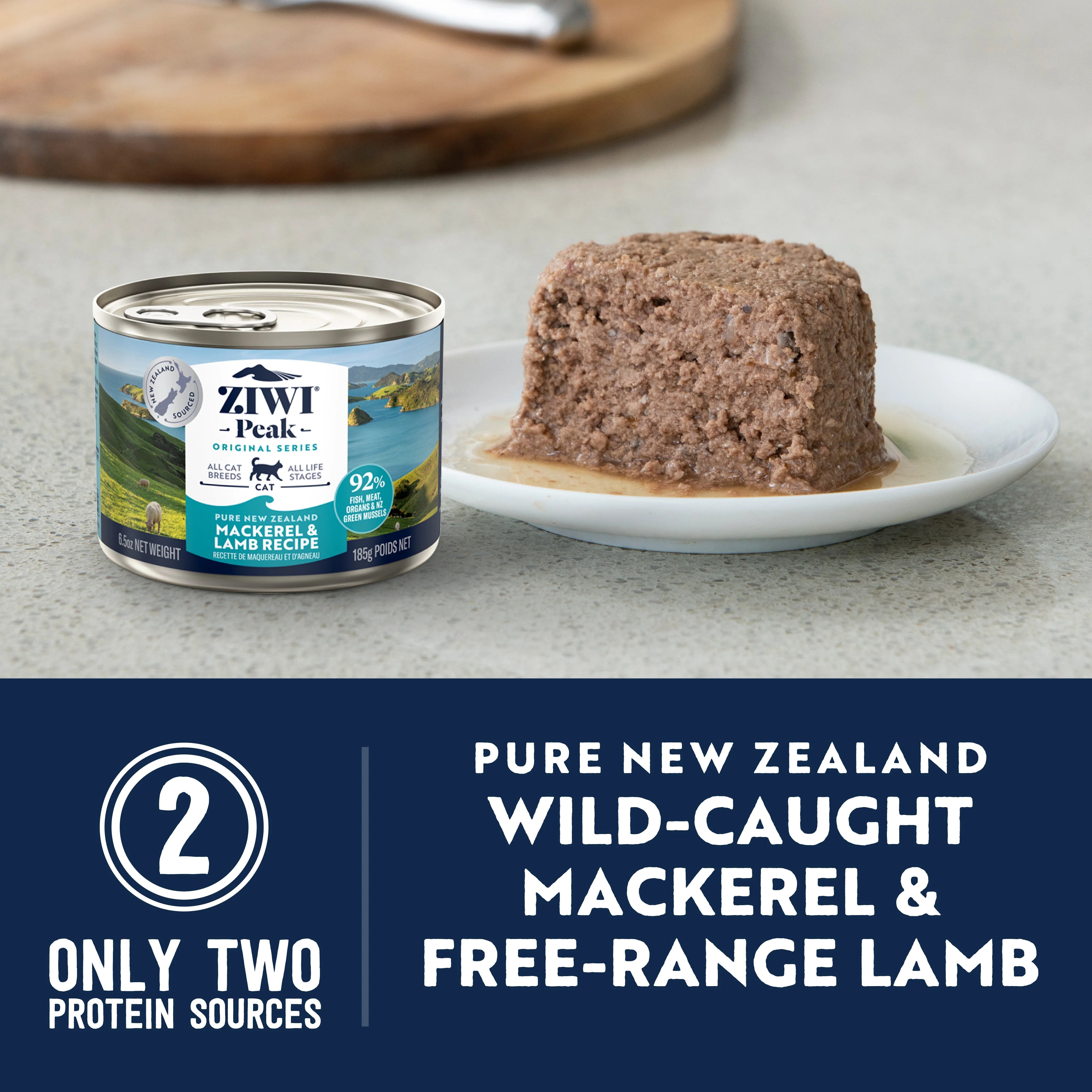 ZIWI Peak Wet Mackerel and Lamb Recipe Cat Food 185g x 12 - Image 4