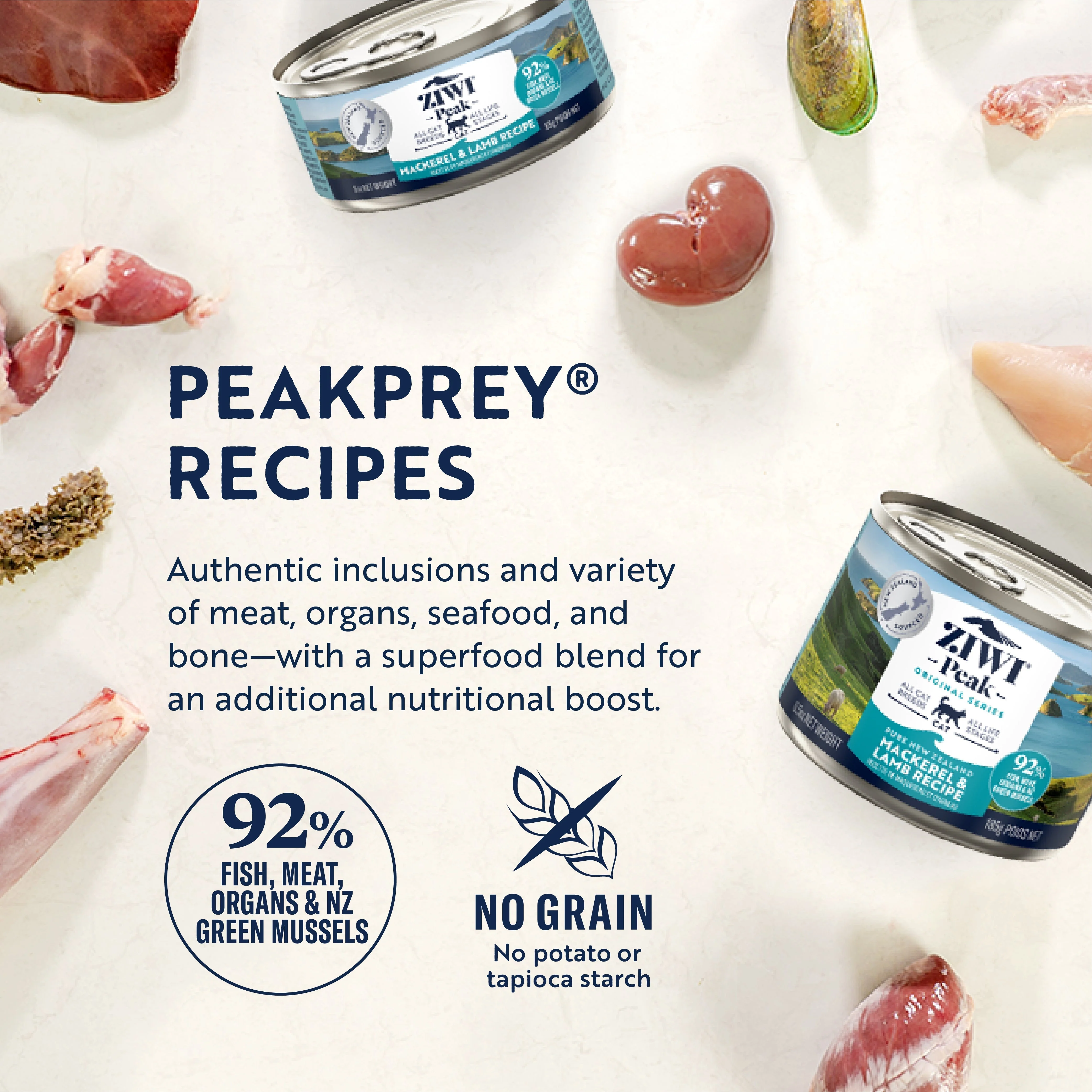 ZIWI Peak Wet Mackerel and Lamb Recipe Cat Food 85g - Image 5